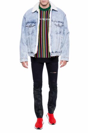 Denim jacket finished with sheepskin, zdjęcie 2 Denim jacket finished with sheepskin od Balenciaga